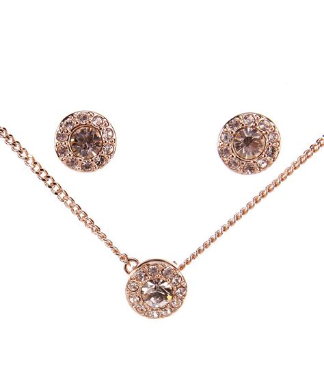 givenchy necklace and earring set|givenchy rose gold stud earrings.